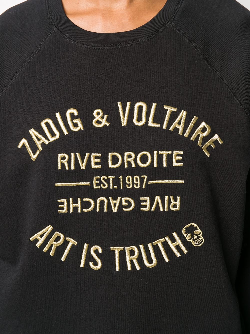 Art Is Truth embroidered sweatshirt - 5