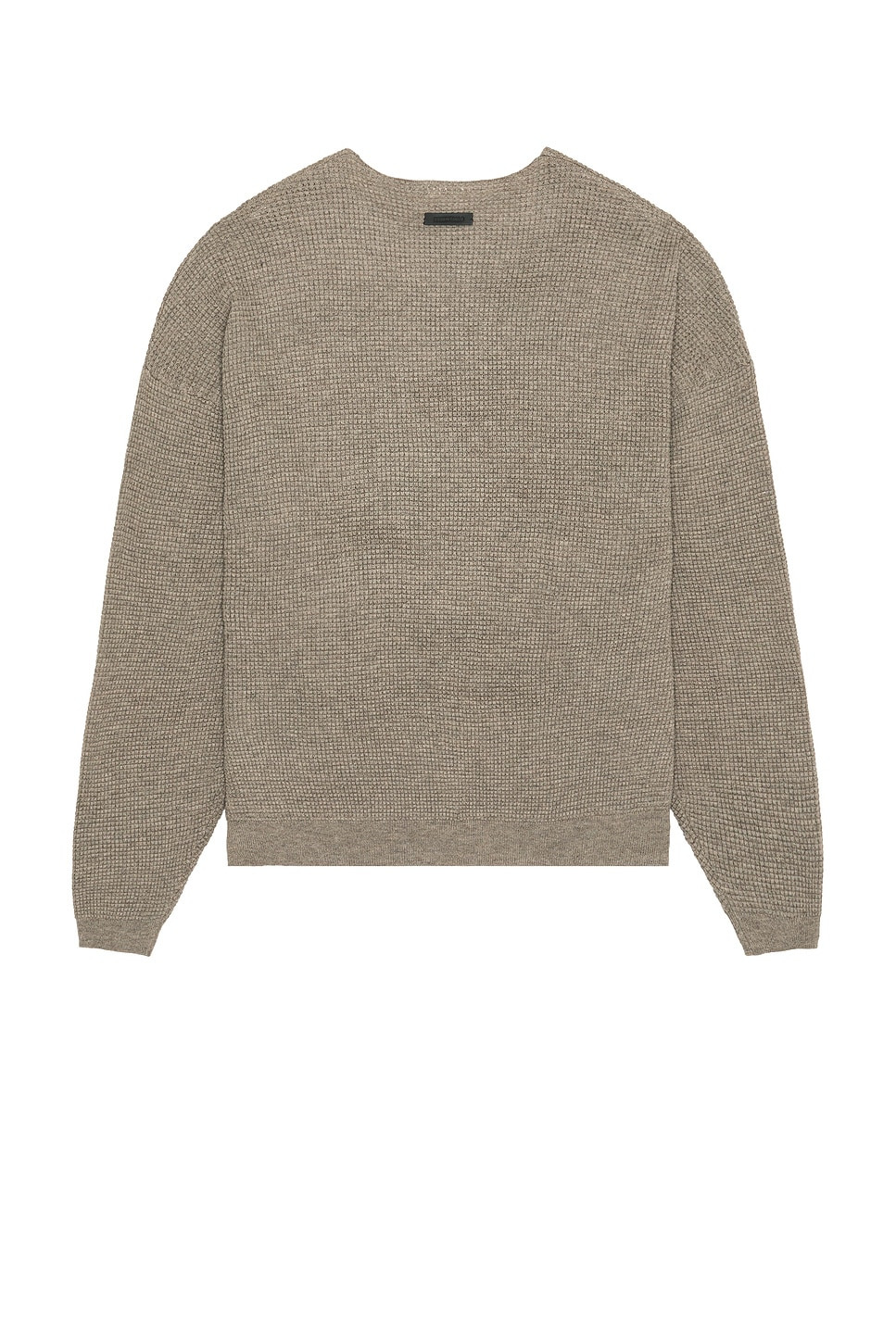 Waffle Long Sleeve Crewneck Sweater - 2