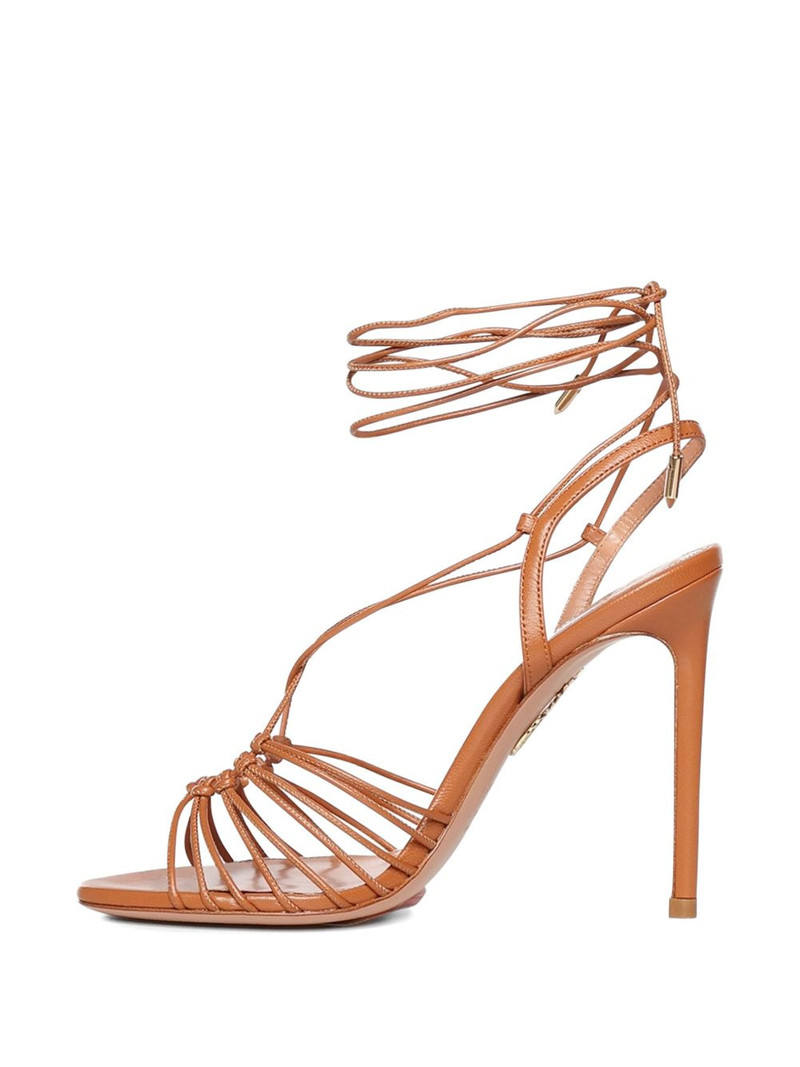 strappy tie-fastening sandals 4