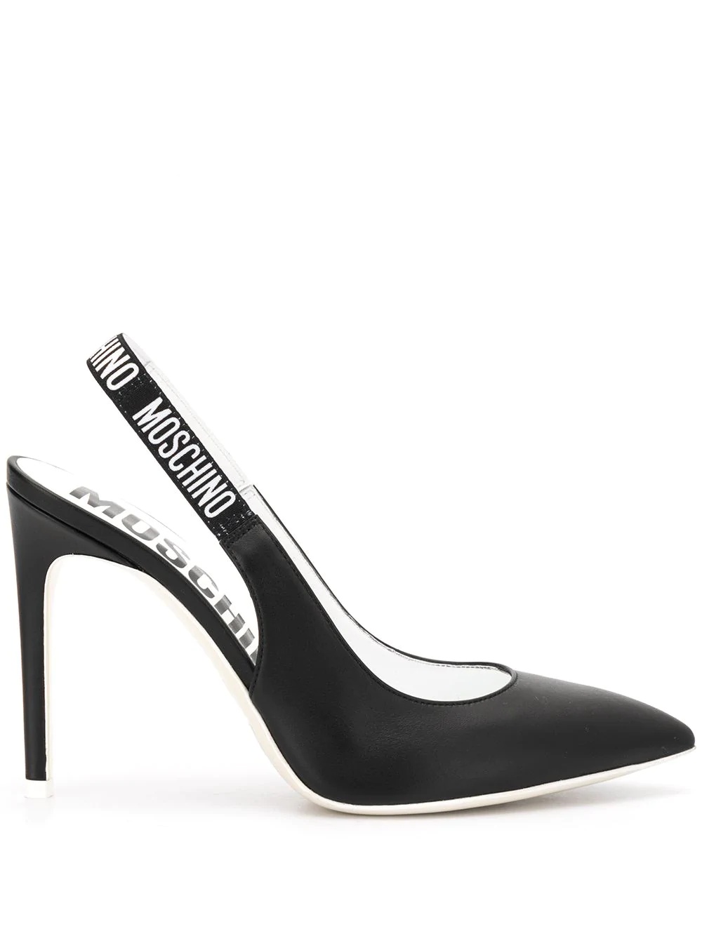 logo strap pumps - 1