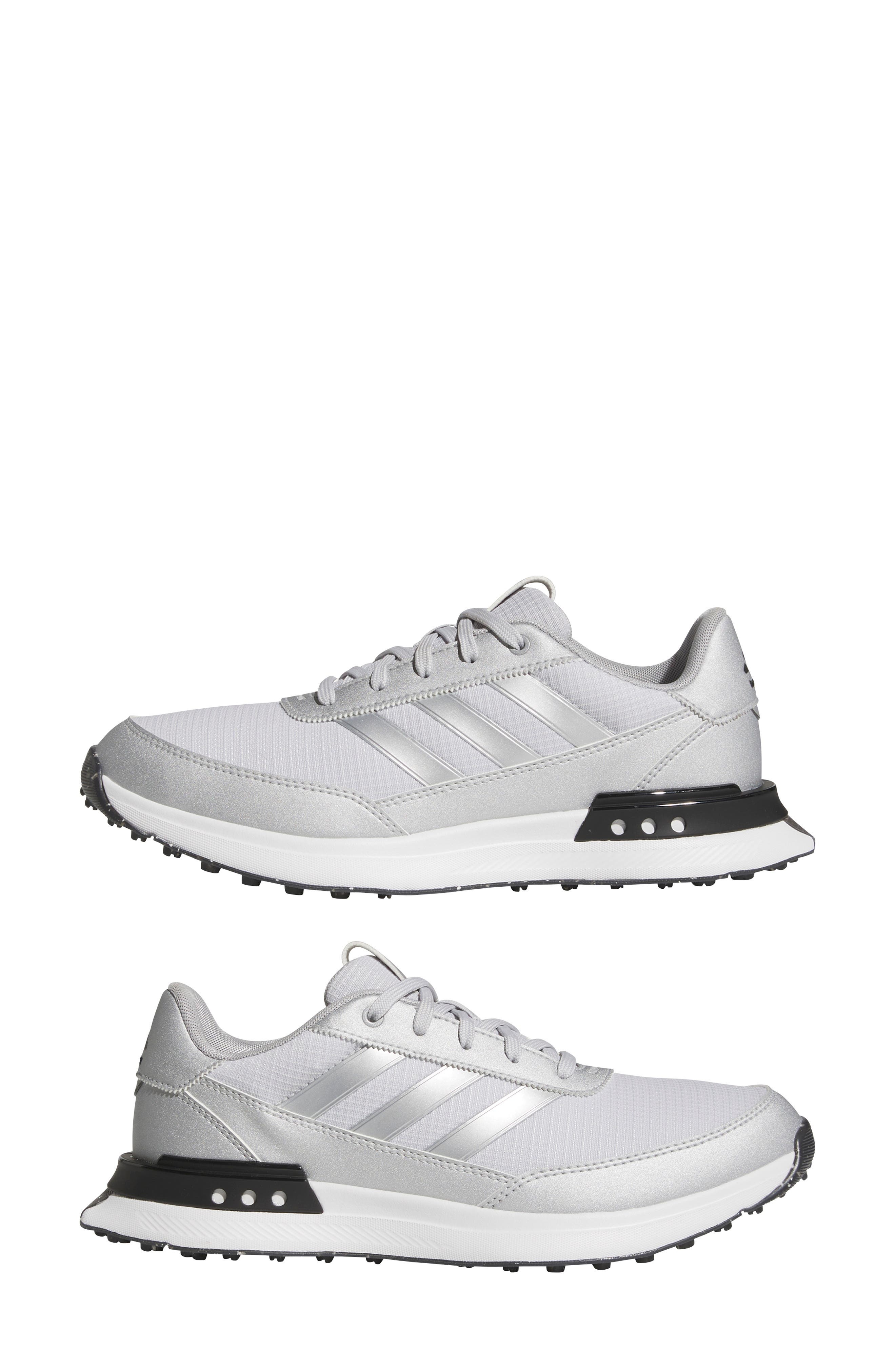 adidas S2G 24 Waterproof Spikeless Golf Shoe in Grey/Silver Met./Core Black at Nordstrom - 9