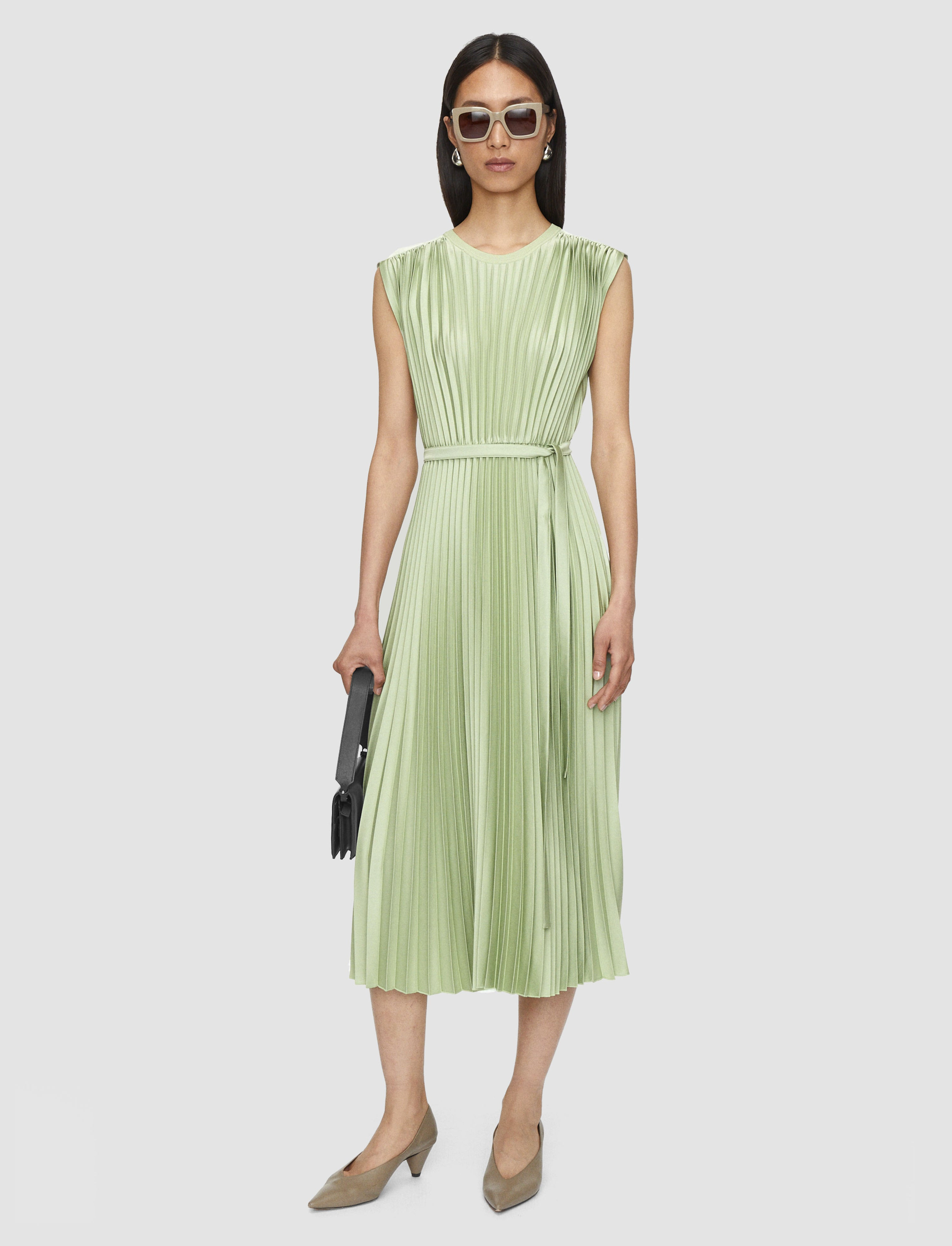 Volta Knit Weave Plissé Dress - 2