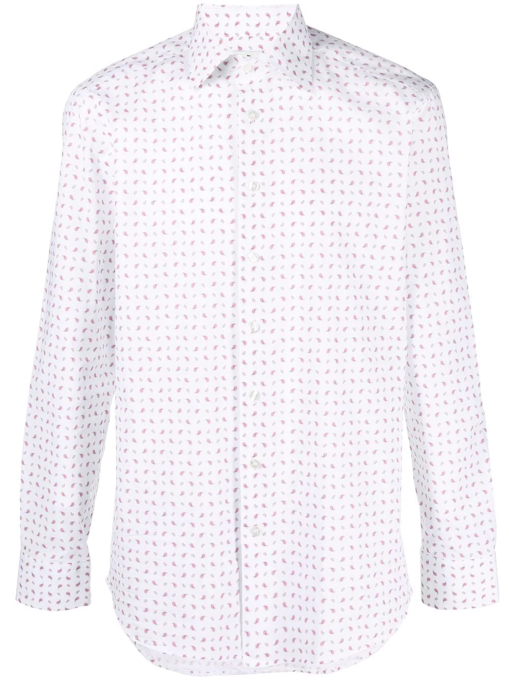 paisley-print long-sleeved shirt - 1