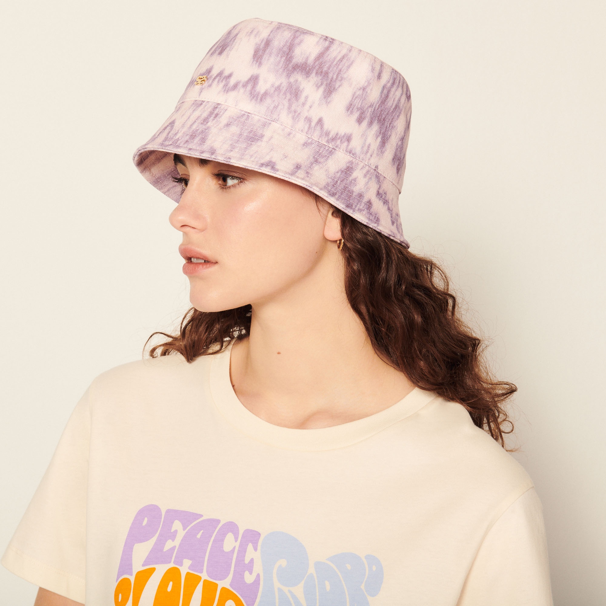 Tie-dye printed bucket hat - 2