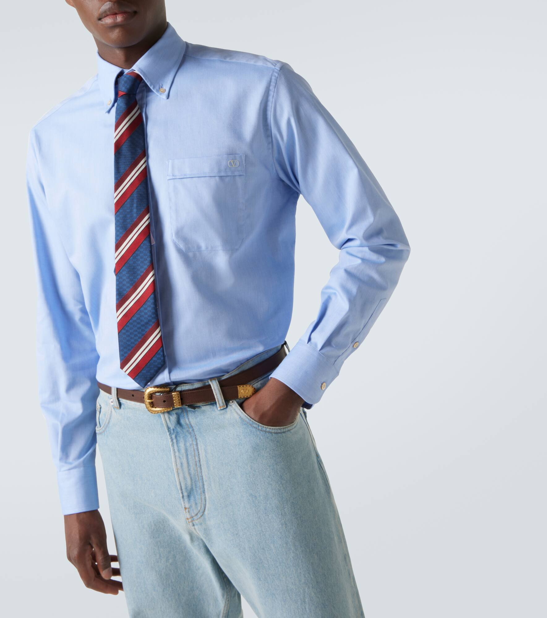Cotton Oxford shirt - 5