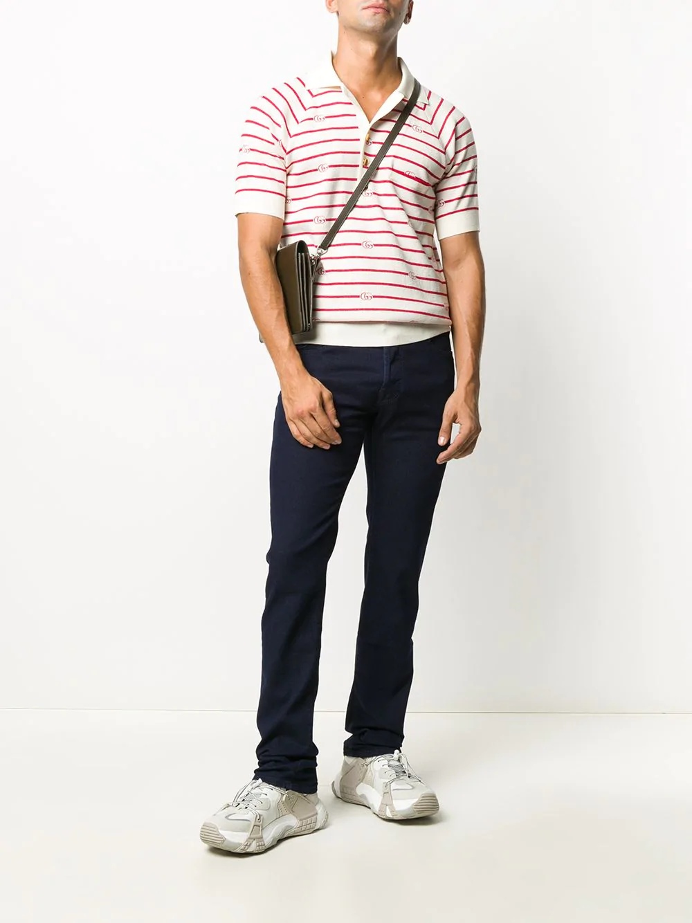 Double G striped polo shirt - 2