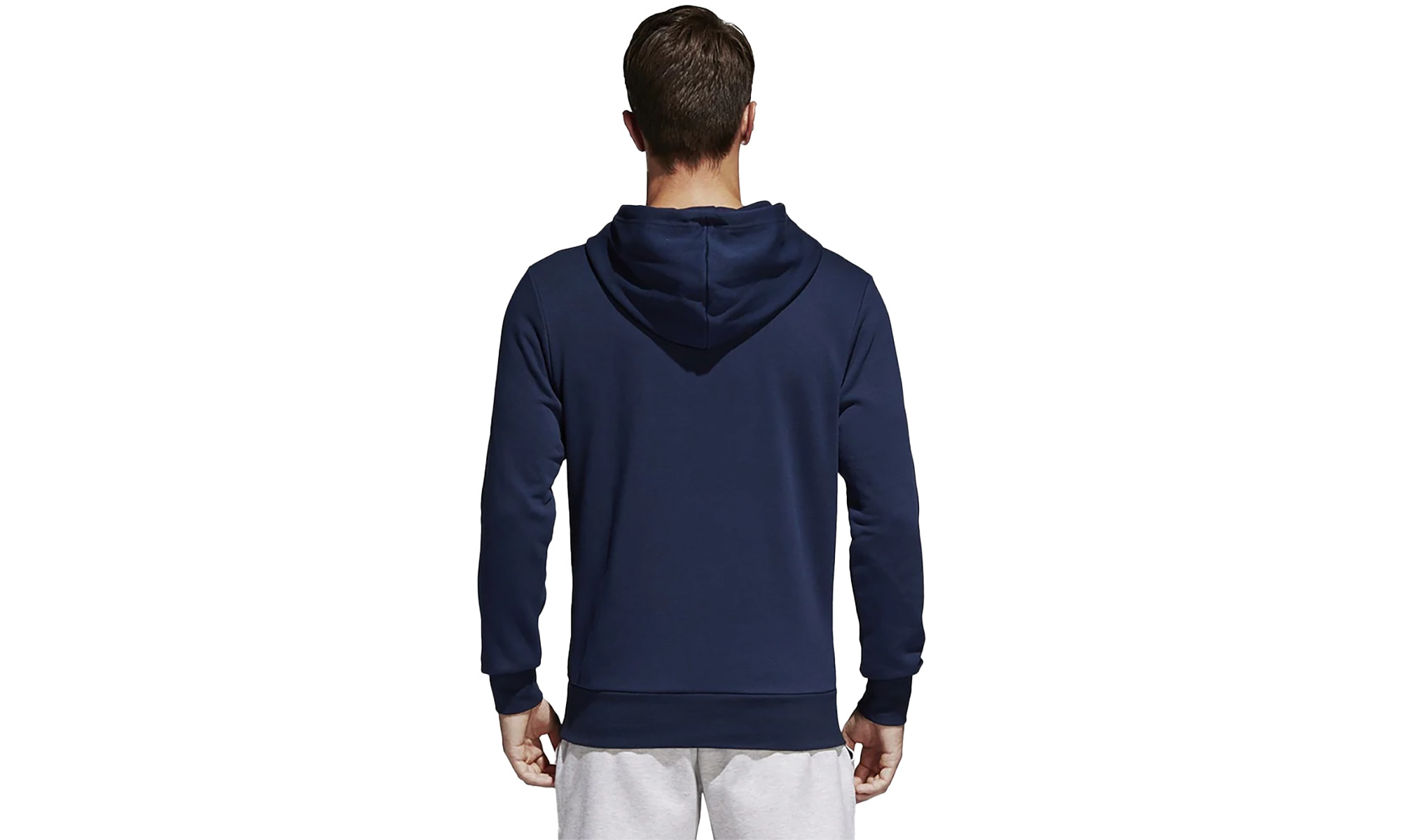 Essentials Linear Pullover Hoodie "Navy White" - 2