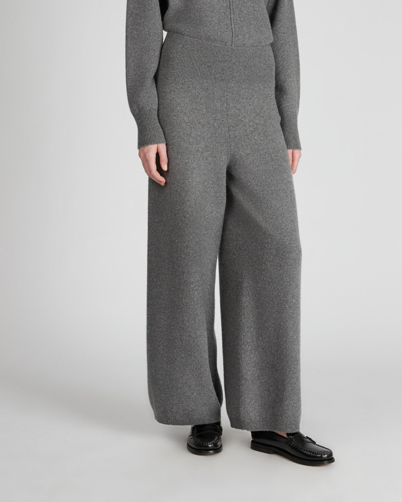 SLOWEAR Regular fit wool and cashmere trousers outlook