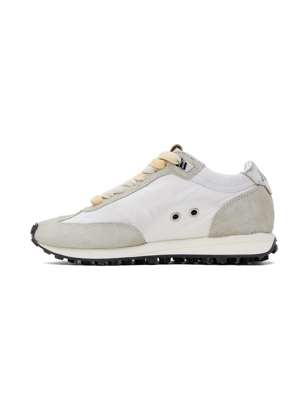 White & Gray Marathon Sneakers - 3