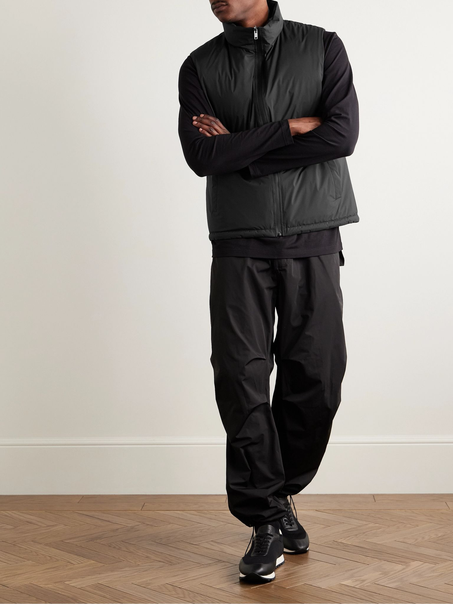 Reversible Shell Down Gilet Black - 2