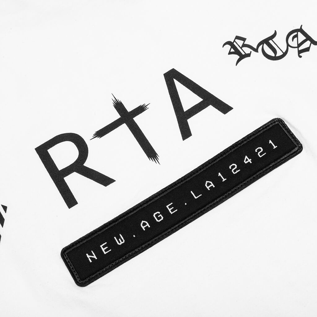 LAWRENCE CLASSIC L/S T-SHIRT - WHITE UPDATE LOGO - 4