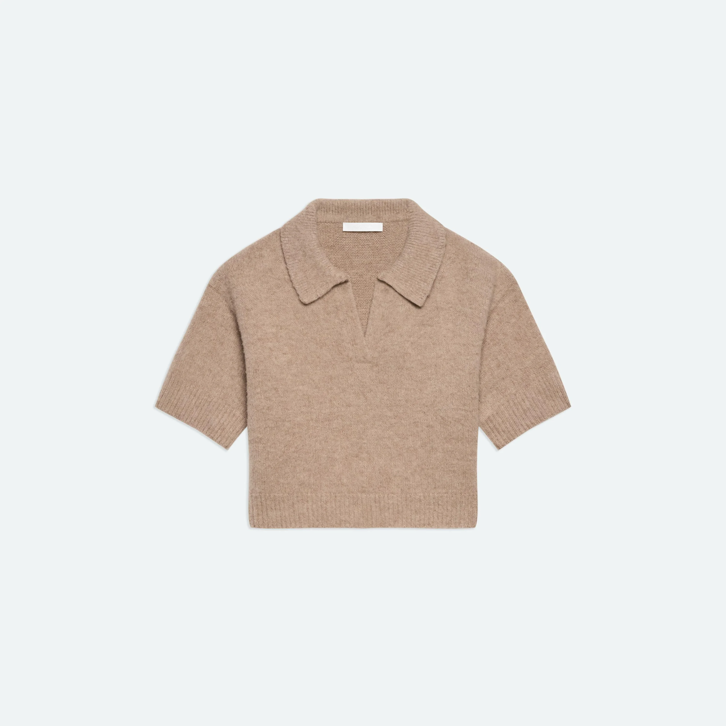 CROPPED POLO SWEATER - 1