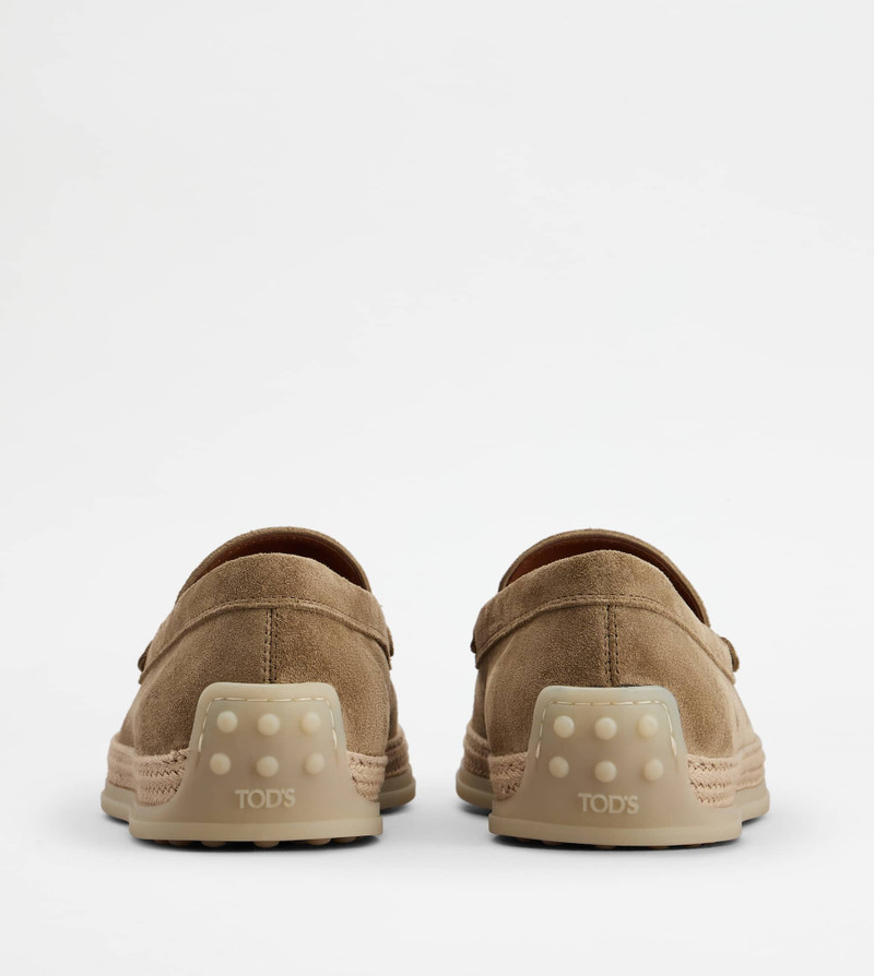 Tod's SLIPPER LOAFERS IN SUEDE - BEIGE outlook