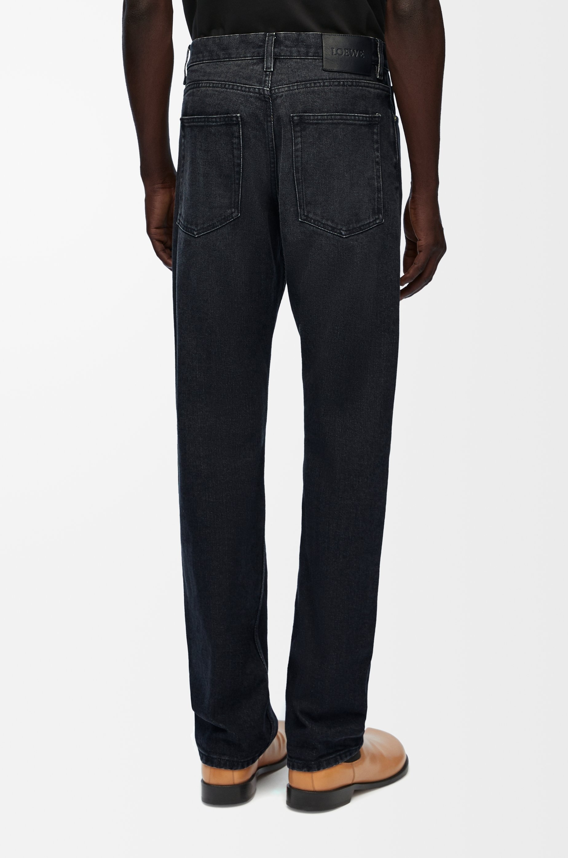 Straight leg jeans in denim - 4
