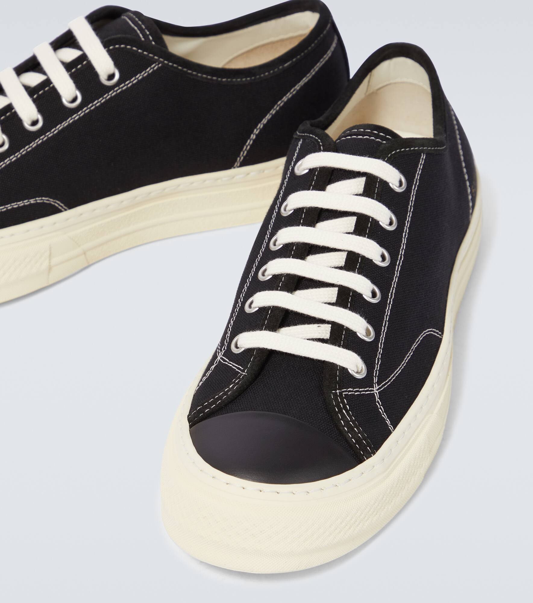 Tournament in Canvas leather-trimmed sneakers - 3