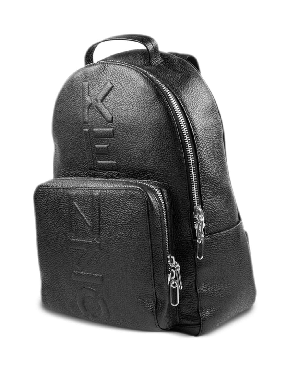 logo-embossed backpack - 3