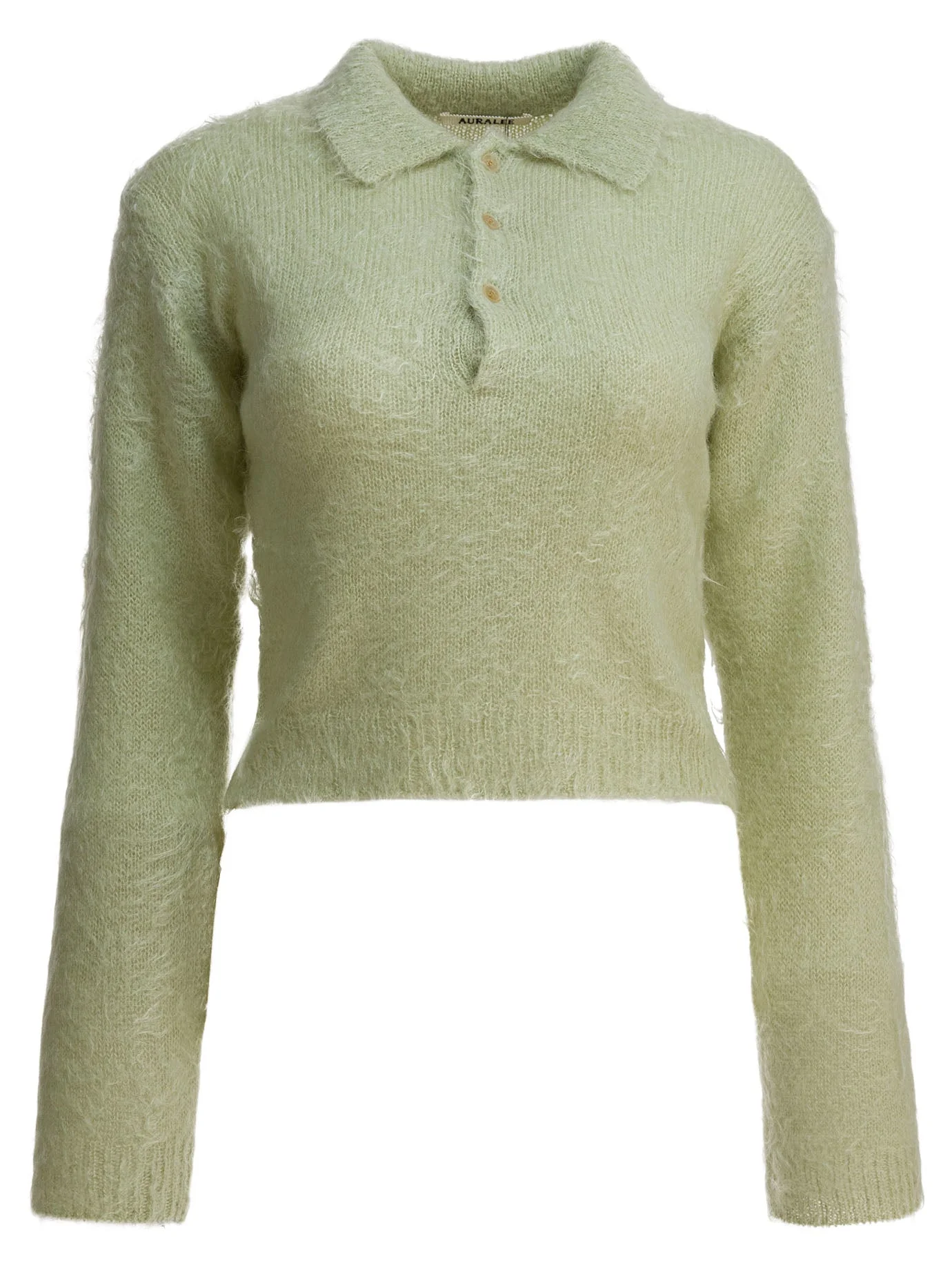 Auralee Women Mohair And Wool Polo Sweater - 1
