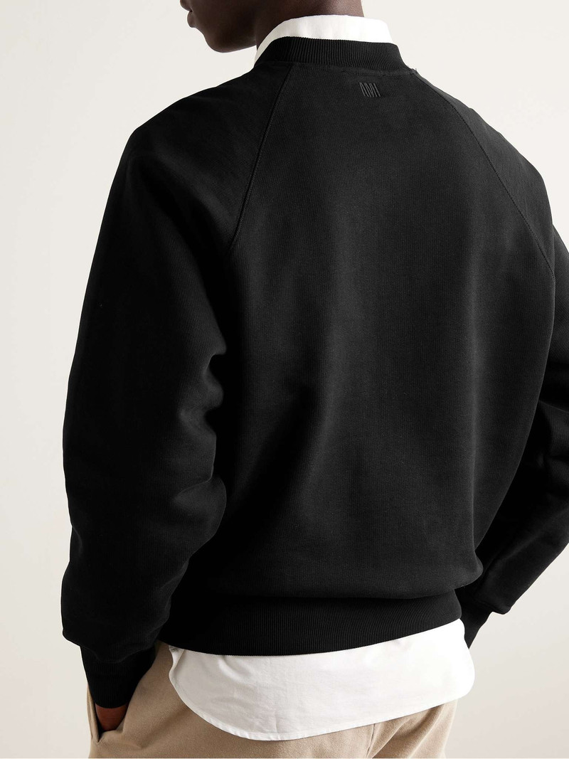 Logo-Embroidered Cotton-Blend Jersey Sweatshirt 3