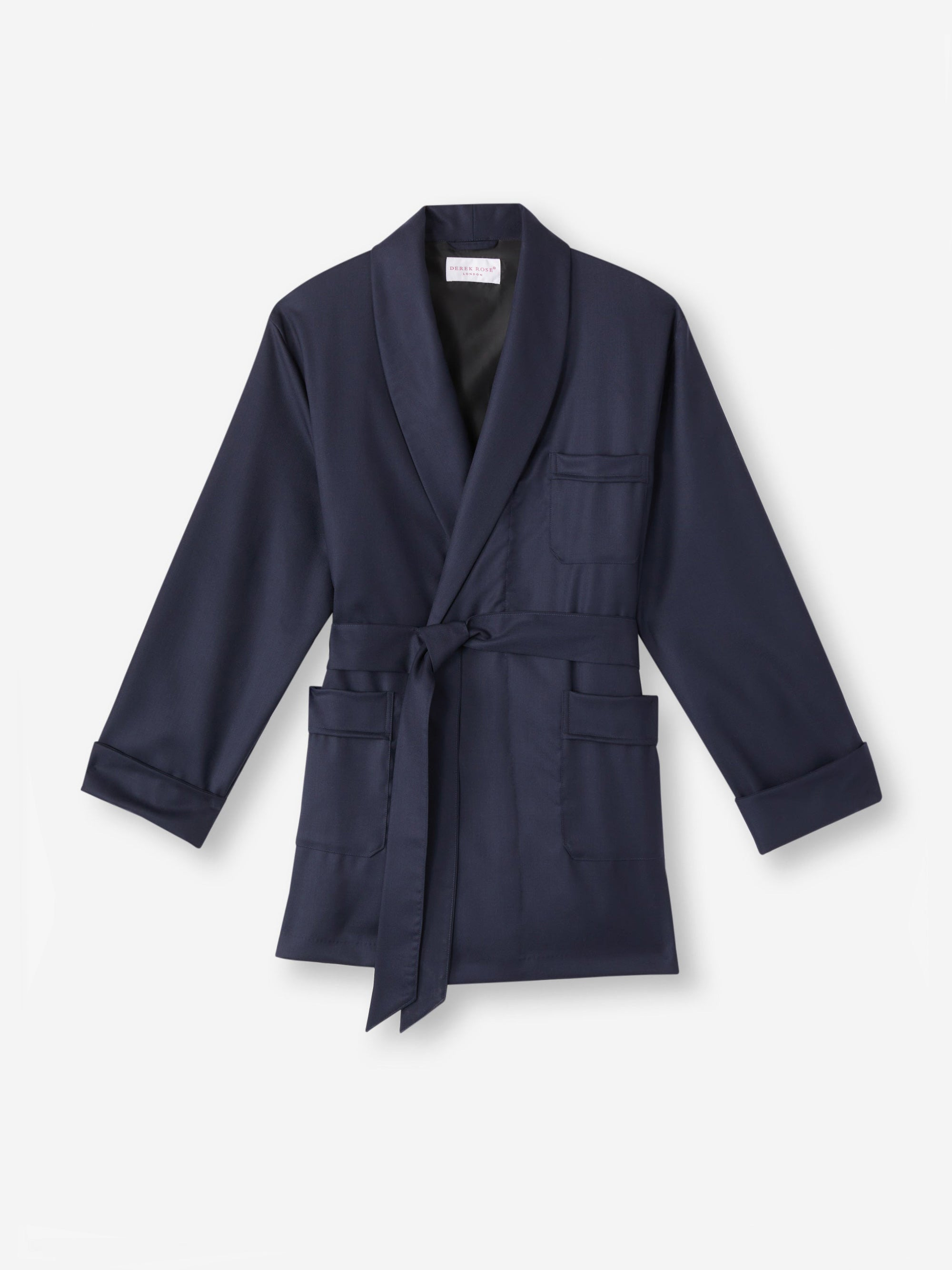 Men's Smoking Jacket Westminster 2 Wool Navy - 2