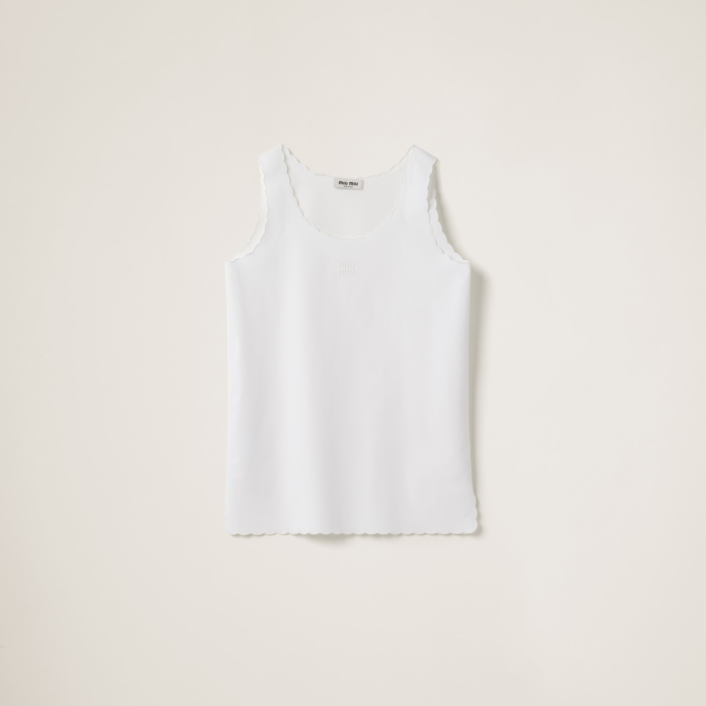 Embroidered poplin mini-dress - 1