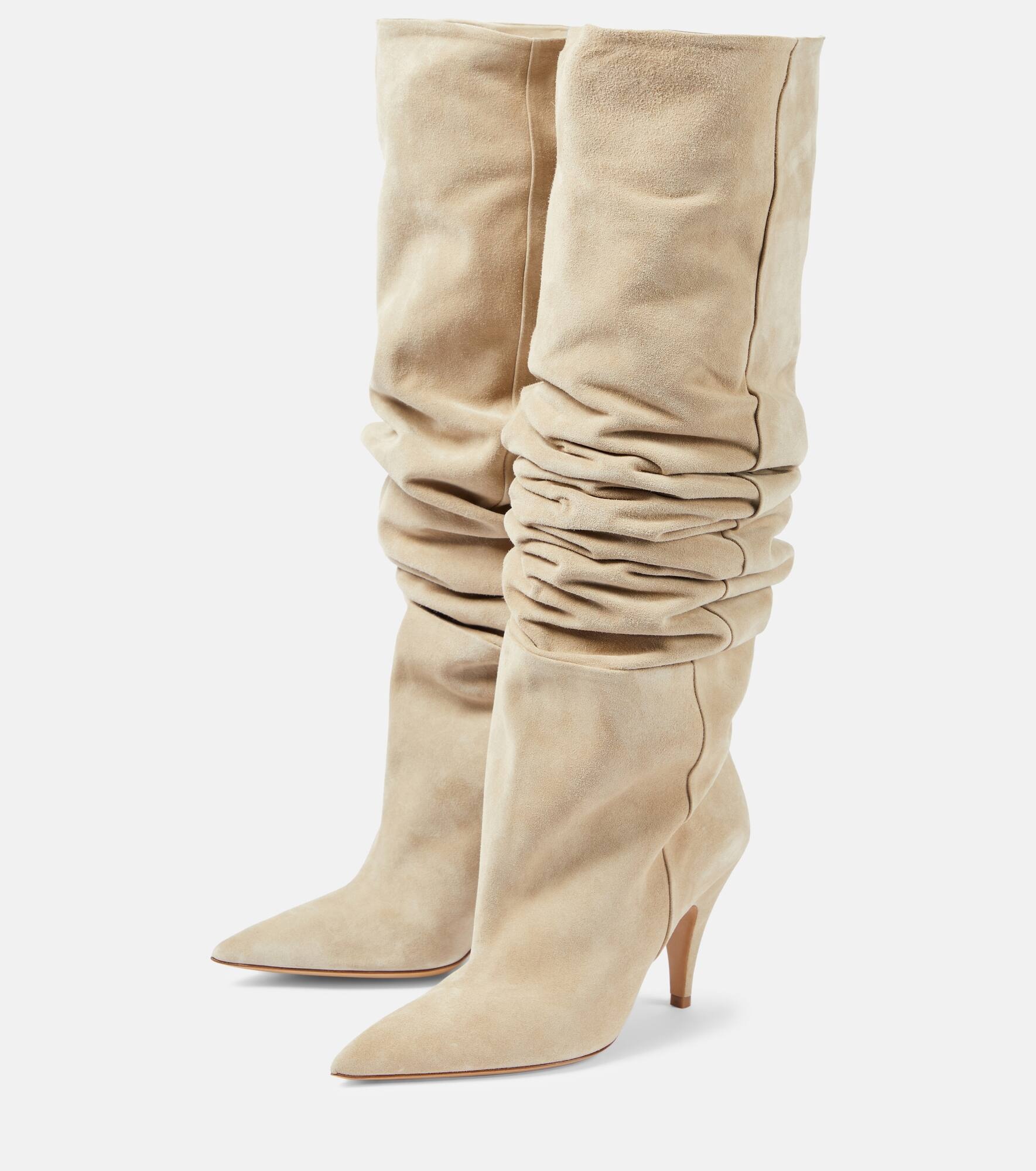 River suede knee-high boots - 5