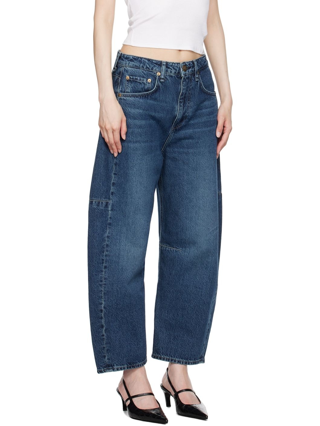 Blue Charlie Barrel Jeans - 2