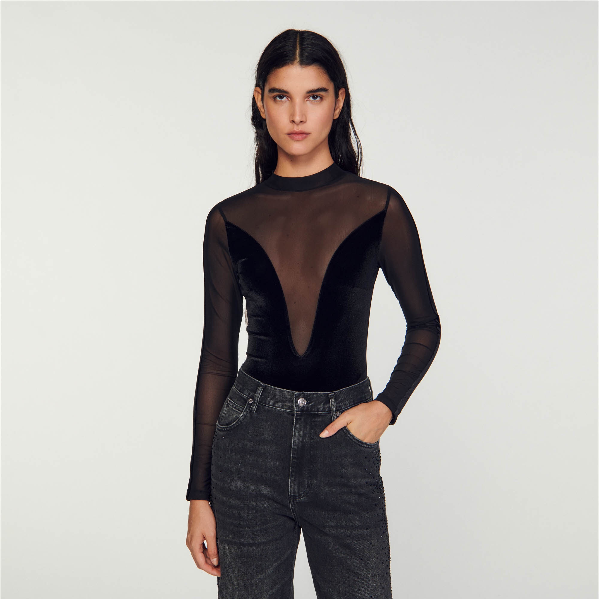 VELVET BODYSUIT - 5