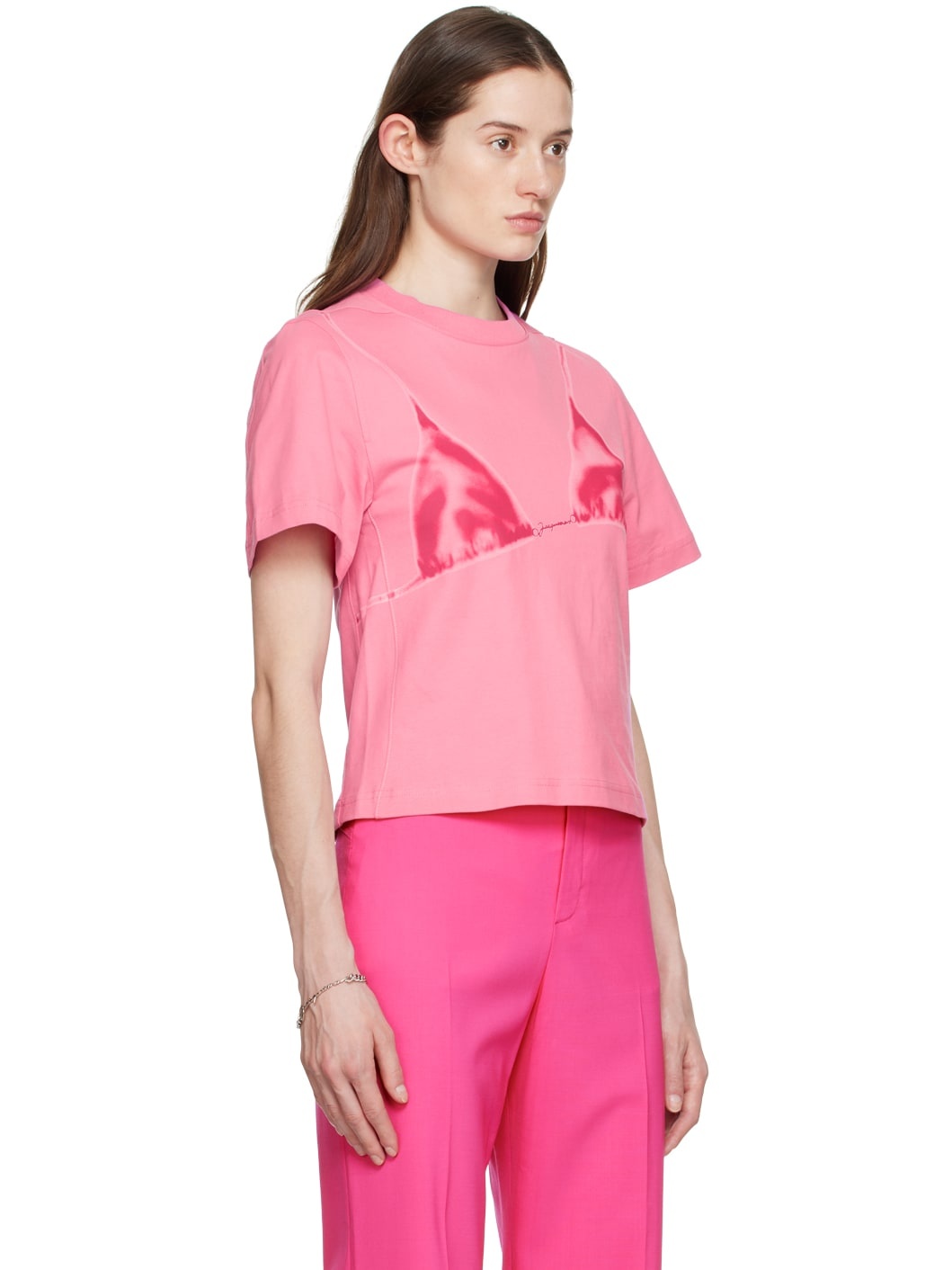 Pink 'Le T-Shirt Bikini' T-Shirt - 2