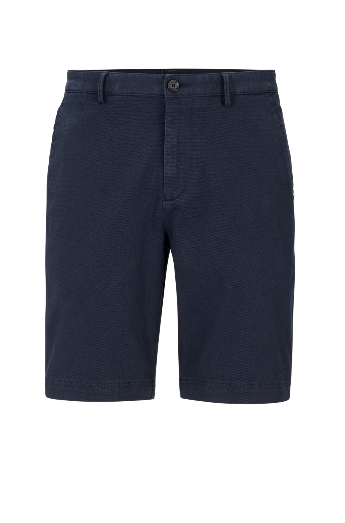 SLIM-FIT SHORTS IN A COTTON BLEND - 1
