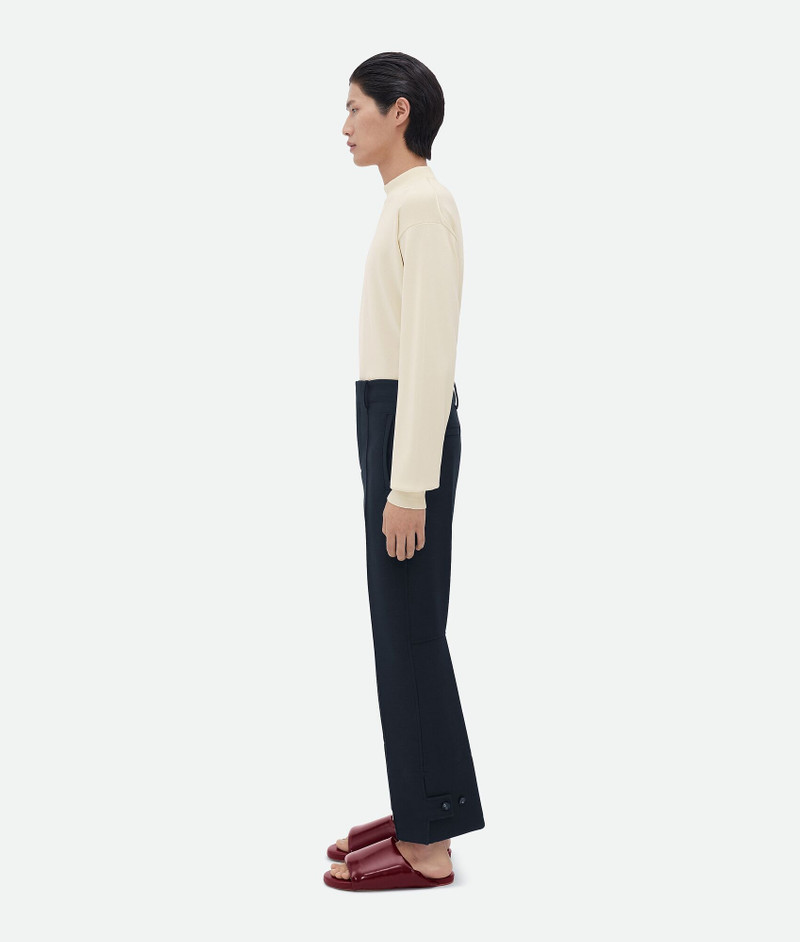 Bottega Veneta wide leg melange wool pants outlook