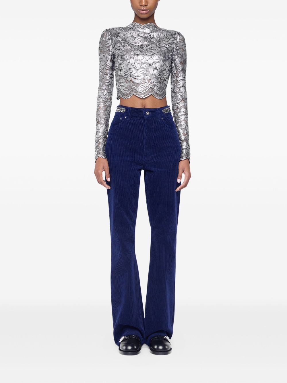 velvet trousers - 2