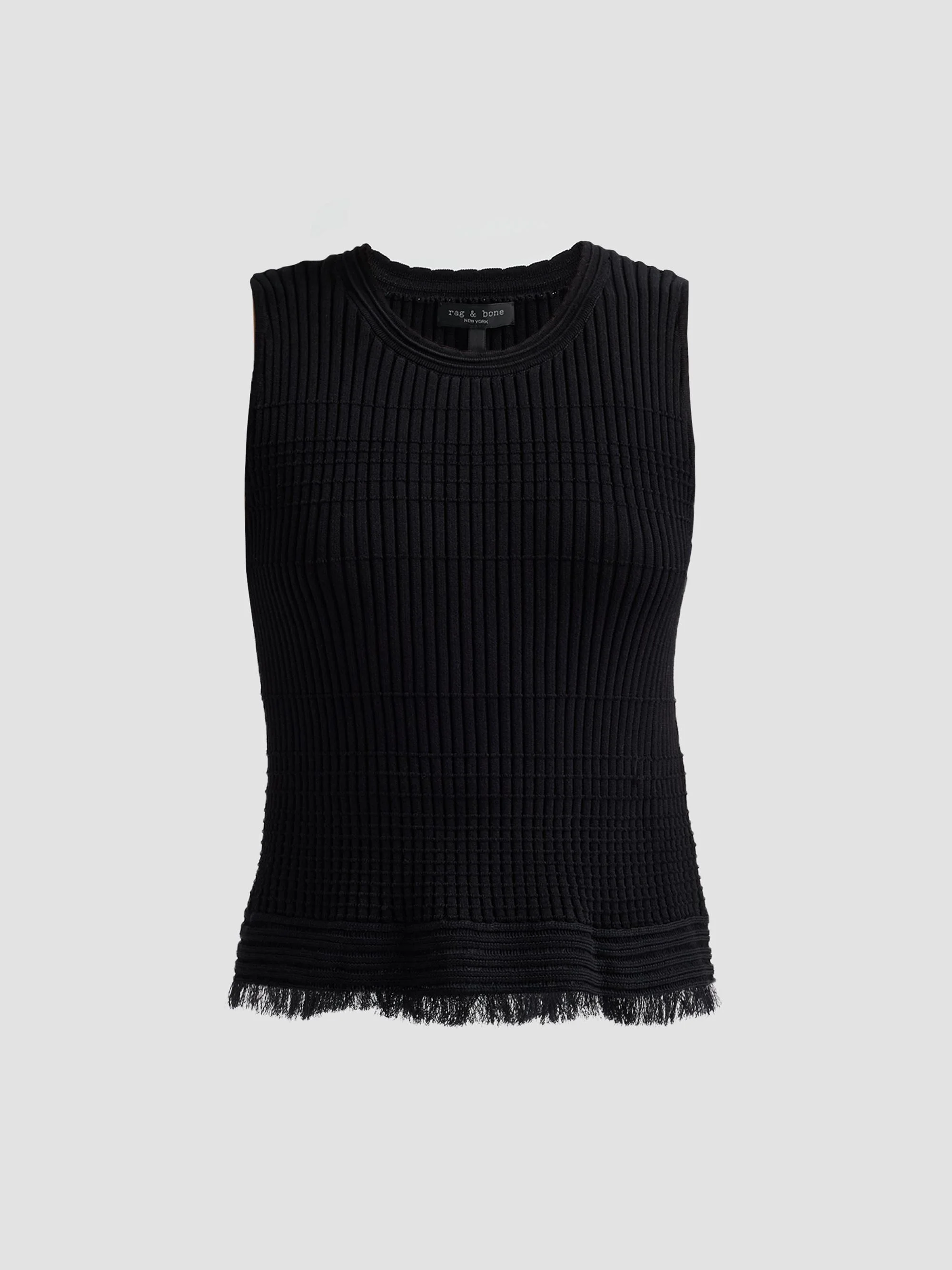 Women's Ayan Cotton-Blend Tank - Black - 1
