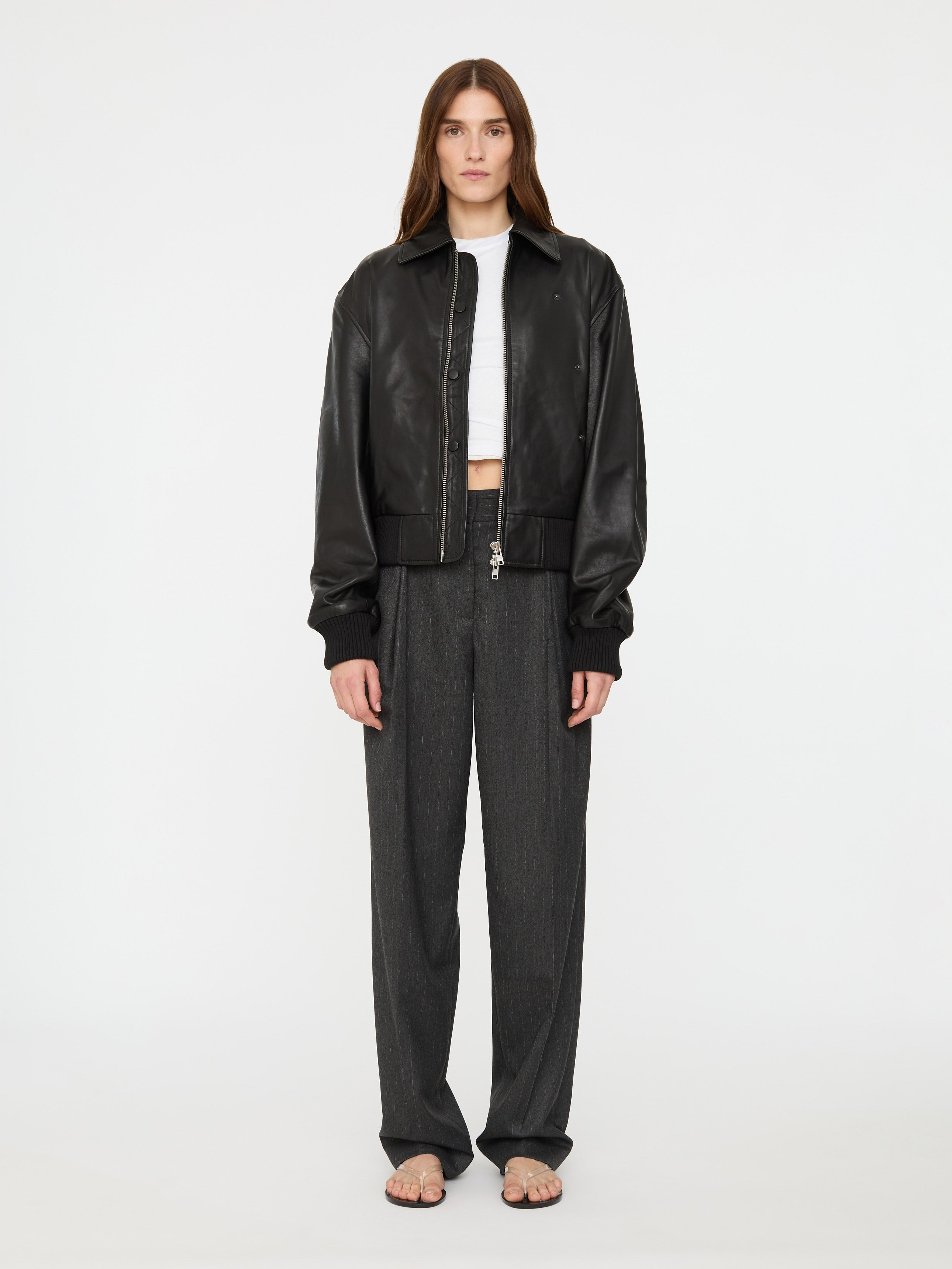 Leather Flight Bomber - 2