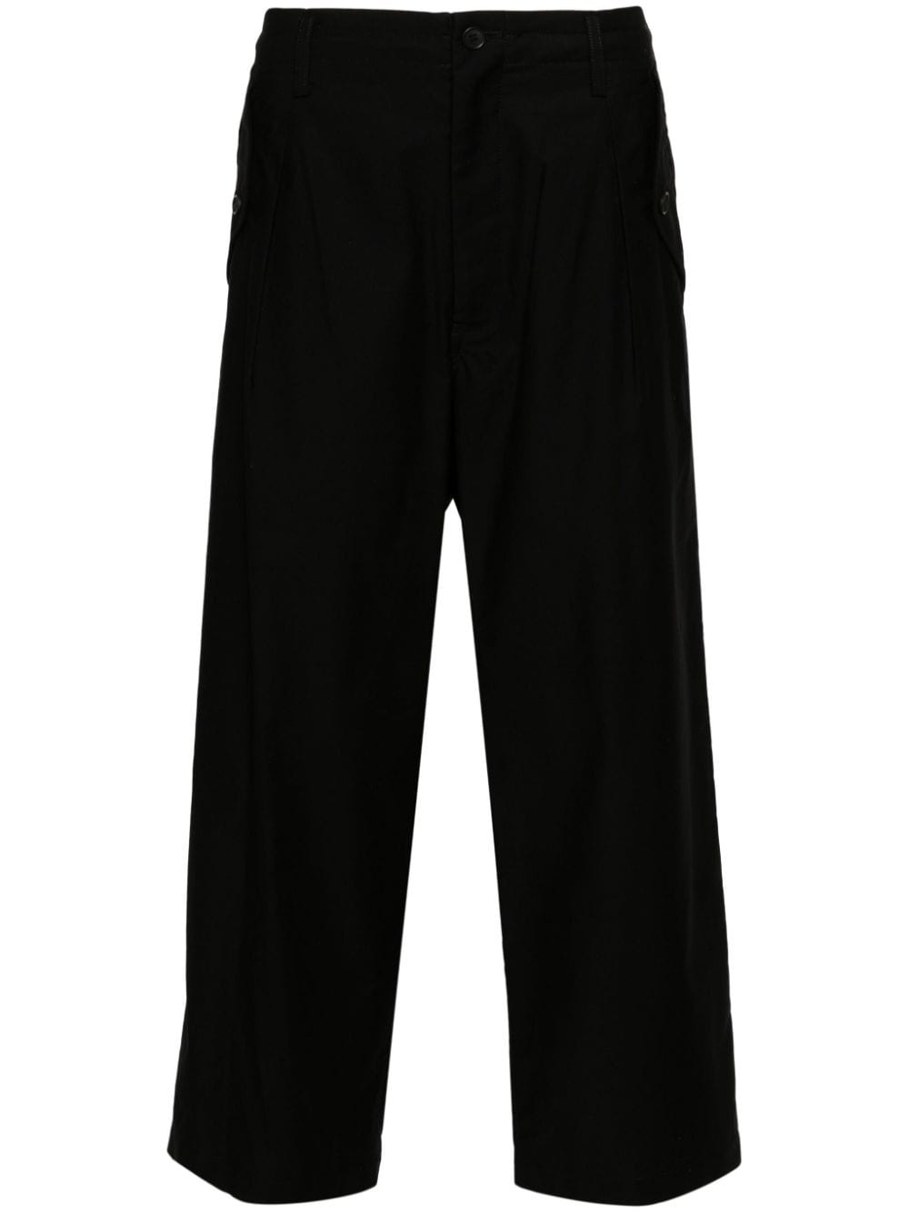 M-Front 1 Tuck cropped trousers - 1