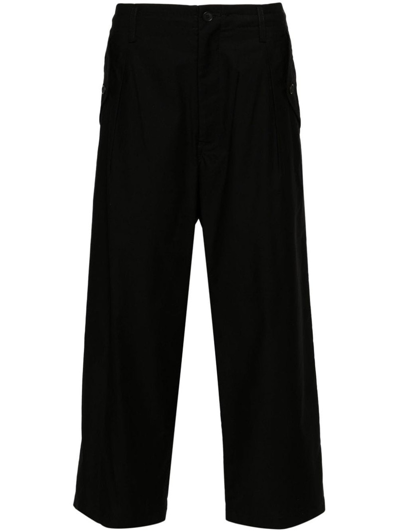 M-Front 1 Tuck cropped trousers 1