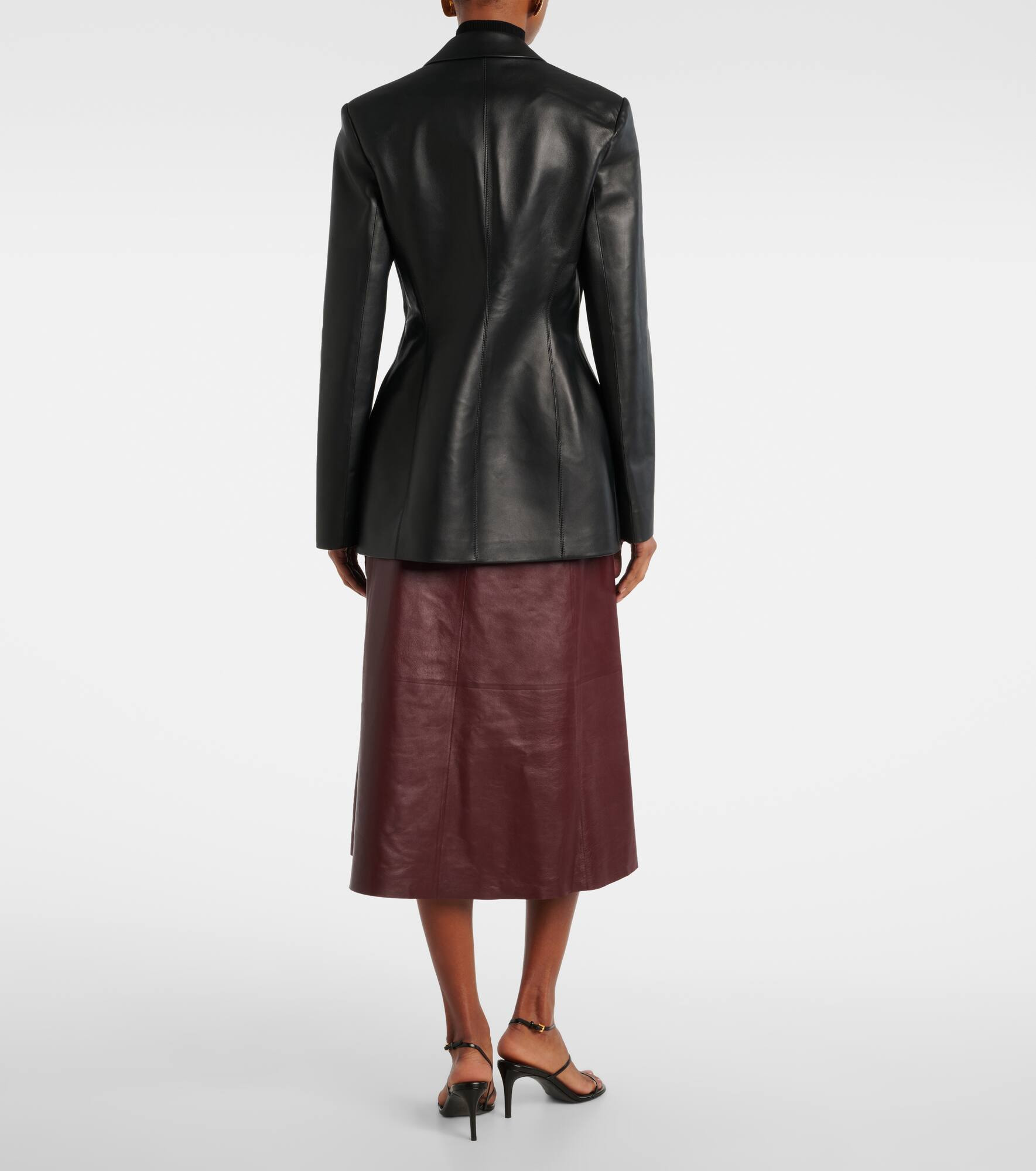 Leather blazer - 3