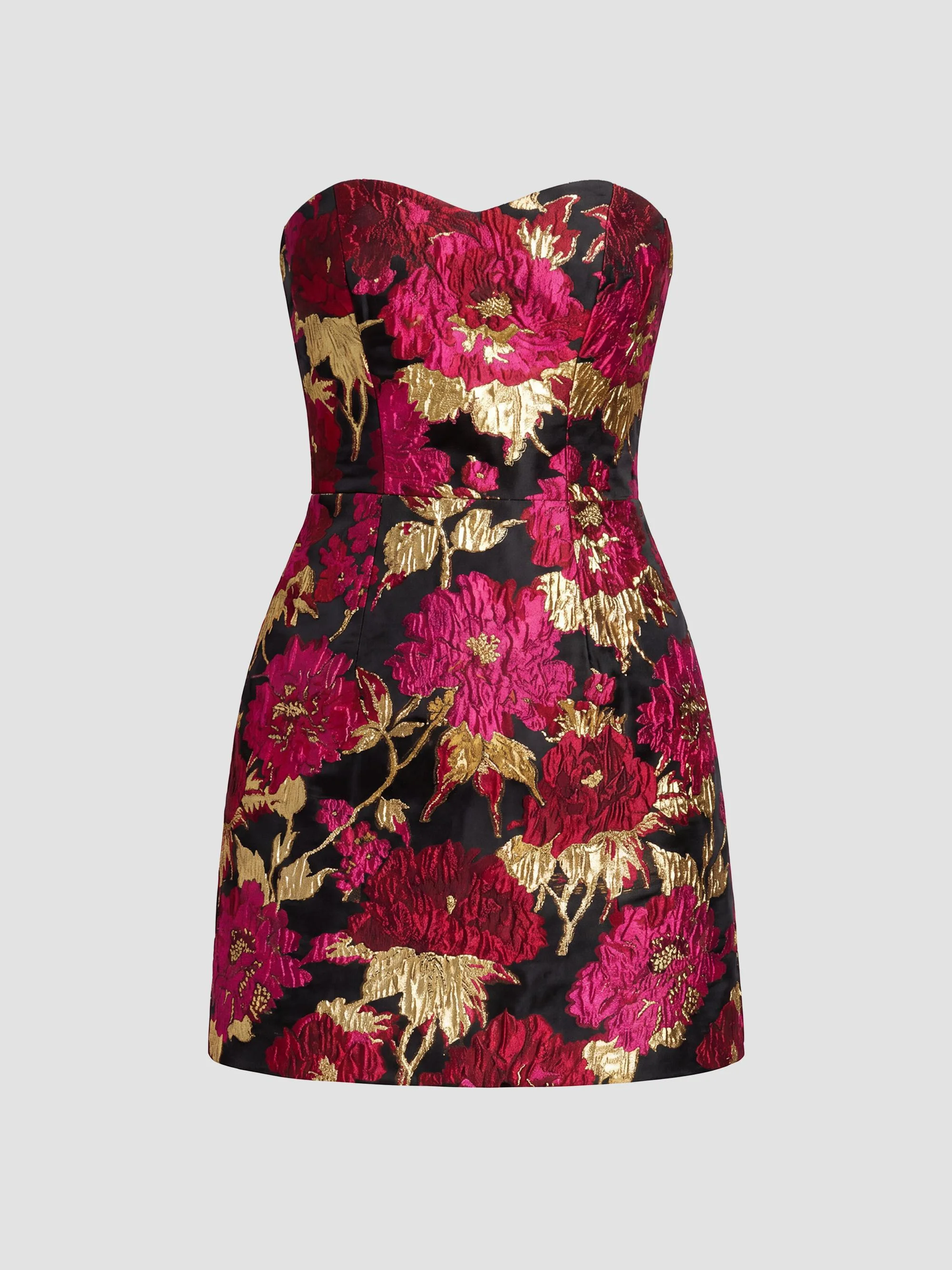 Women's Juna Brocade Strapless Mini Dress - Fuchsia Multi - 1