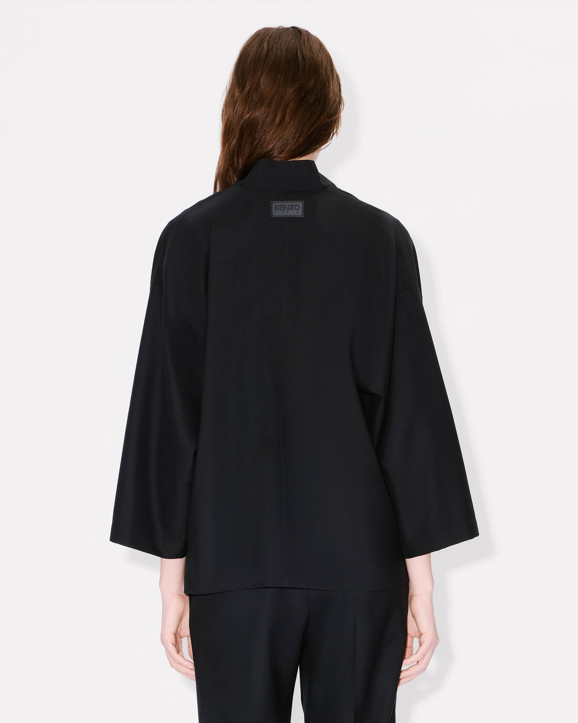 Kimono jacket in virgin wool - 5