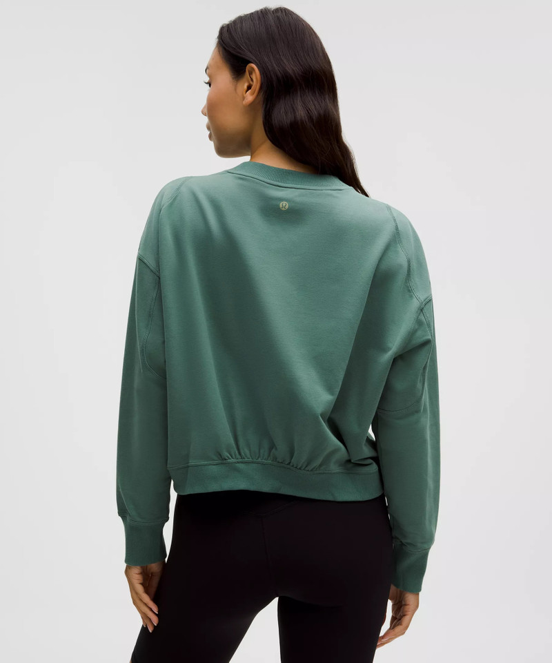 Lunar New Year Sueded Terry Front-Overlap Pullover 3