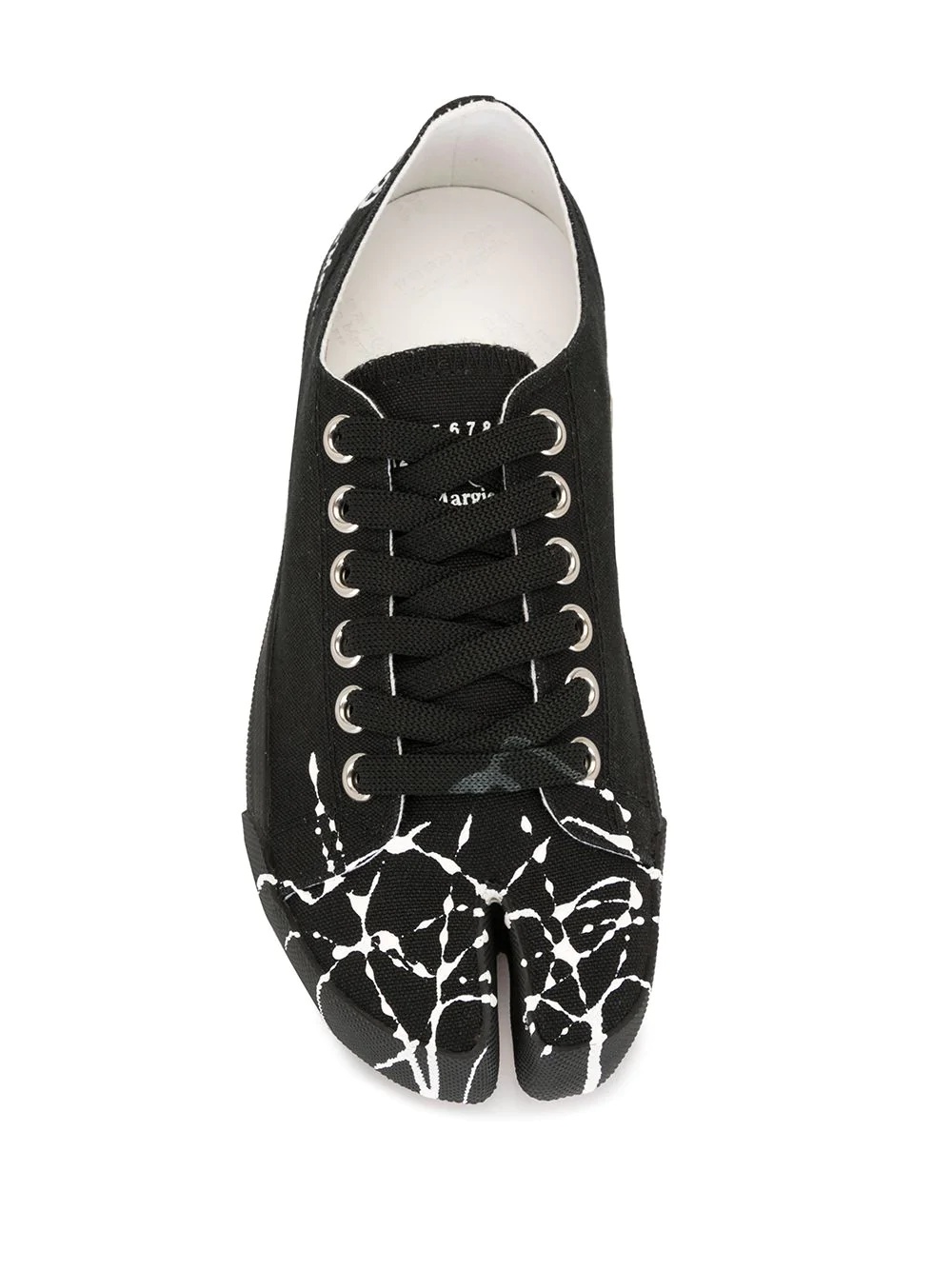 paint splatter Tabi sneakers - 4