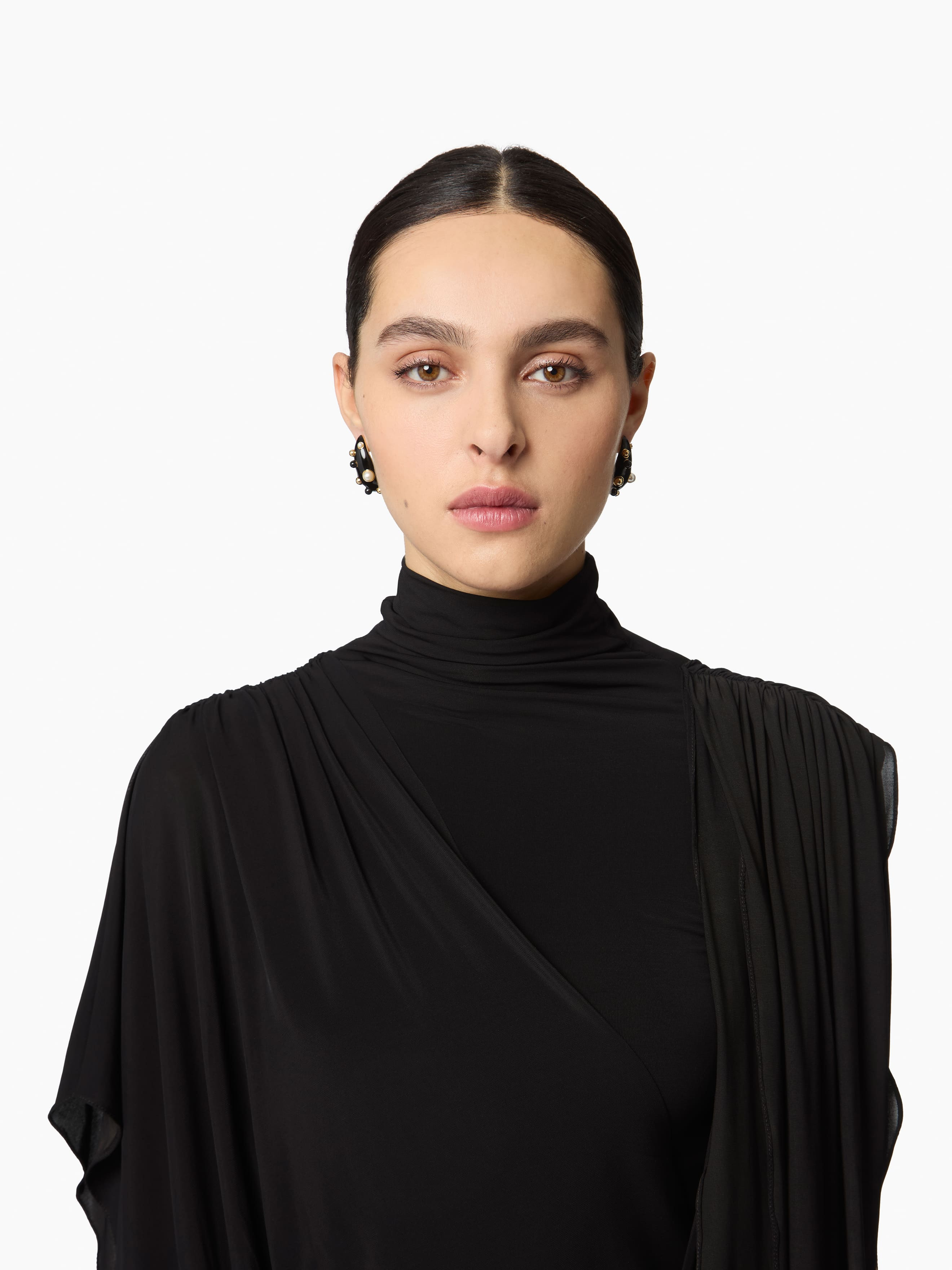 Black Drops Of Light Earrings - 4
