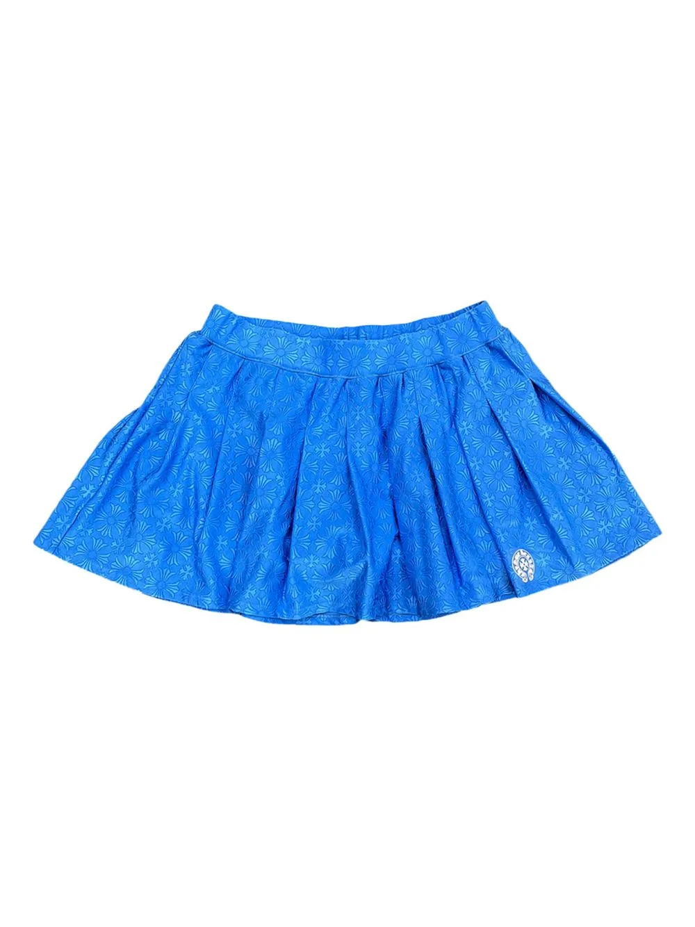 floral-motif mini skirt - 1