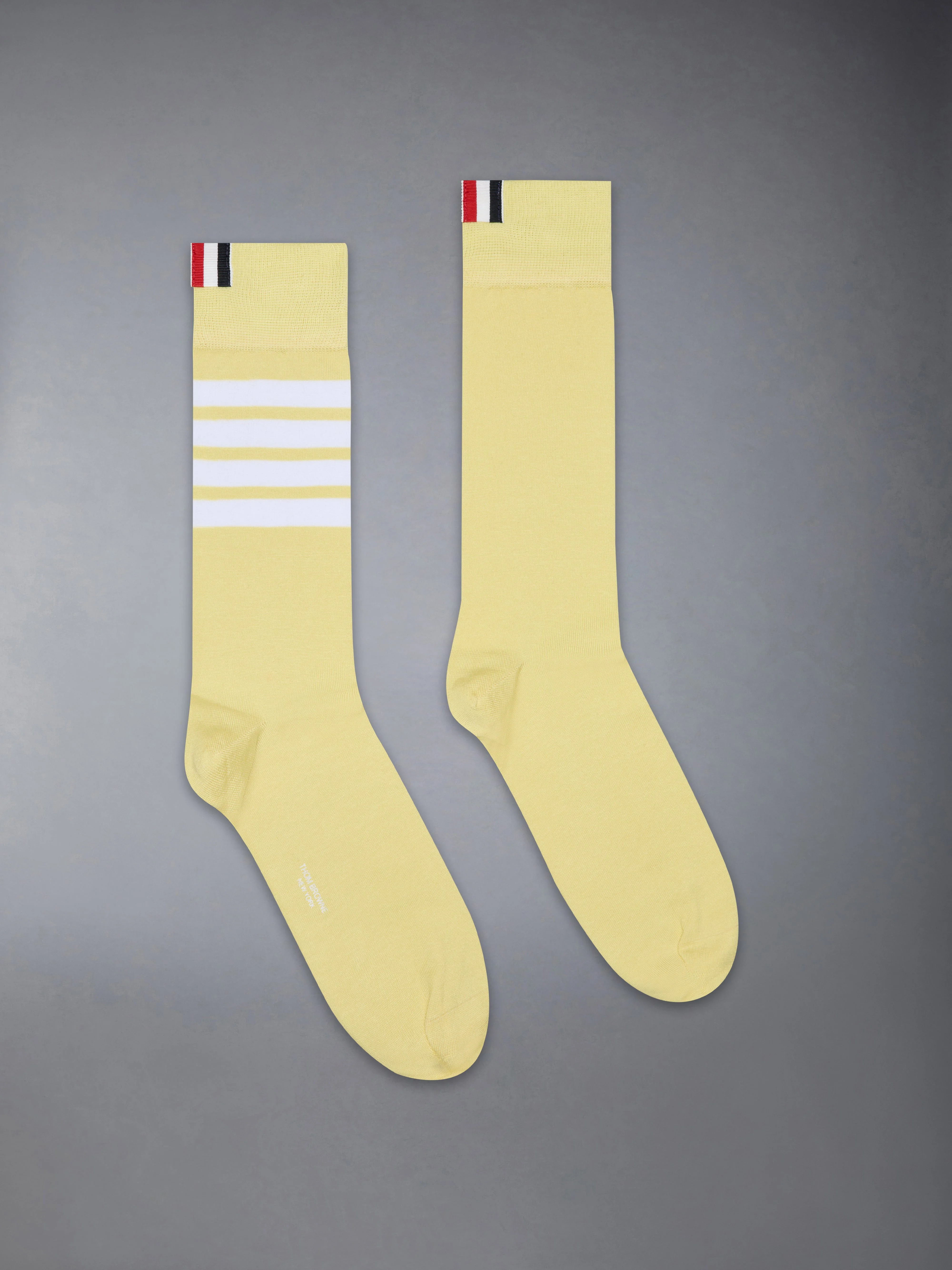 COTTON 4-BAR MID CALF SOCK - 1