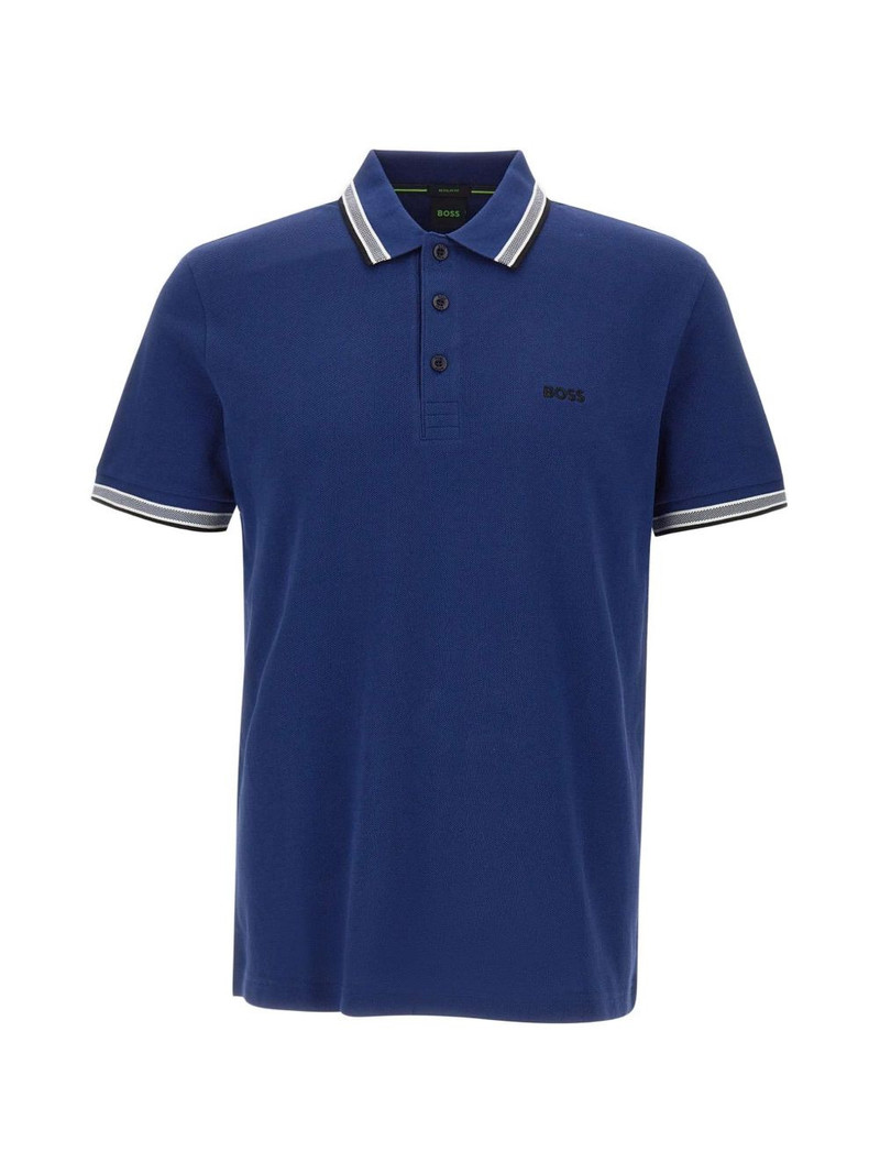 Paddy striped trim polo shirt 1