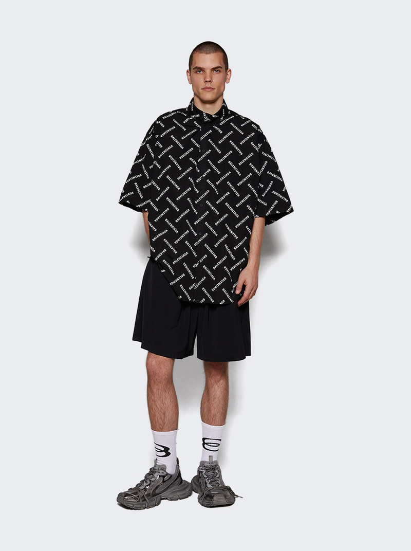 BALENCIAGA Activewear Stretch Shorts Black outlook