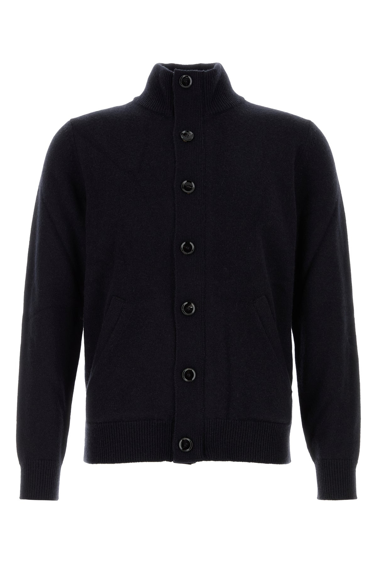 Black cashmere cardigan - 1