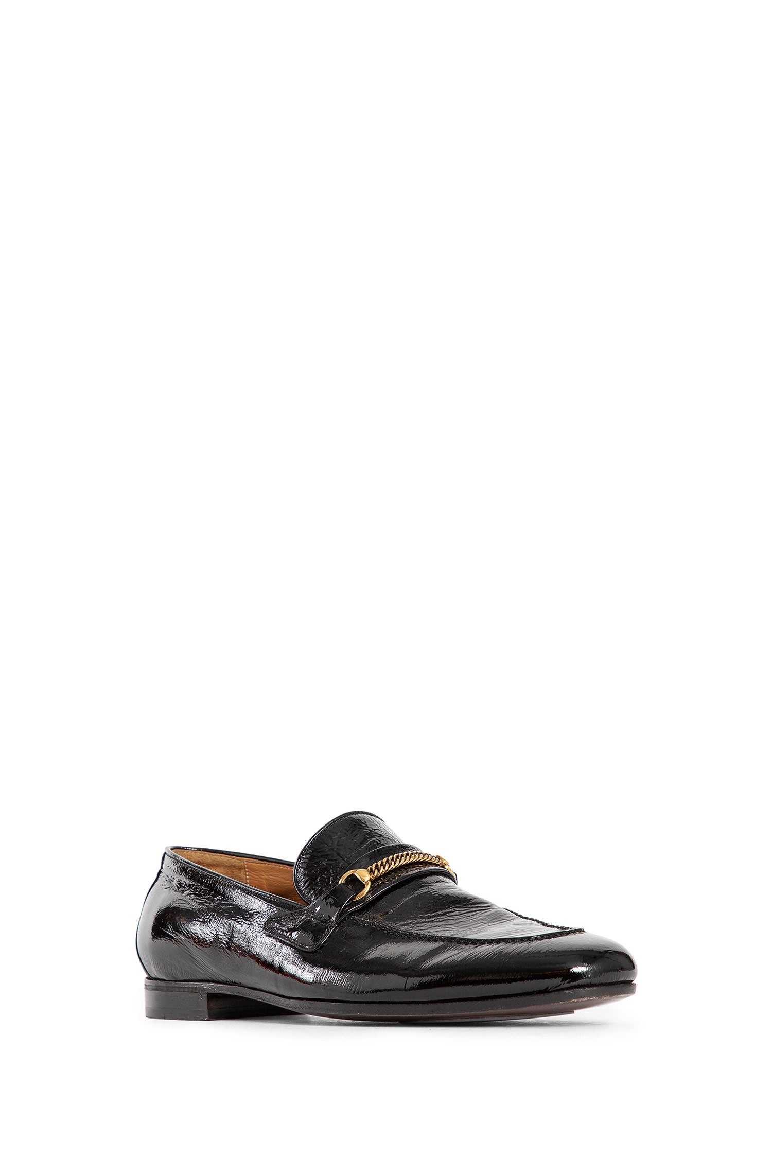 Printed-Patent-Eel-Gigi-Chain-Loafers - 2