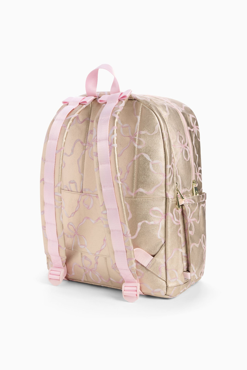 STATE x LoveShackFancy Gold Kane Double Pocket Backpack 5