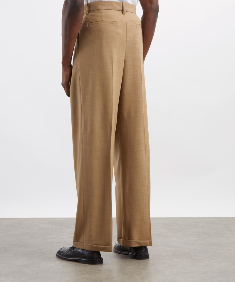 Braghier Khaki Wide-Fit Trousers 4