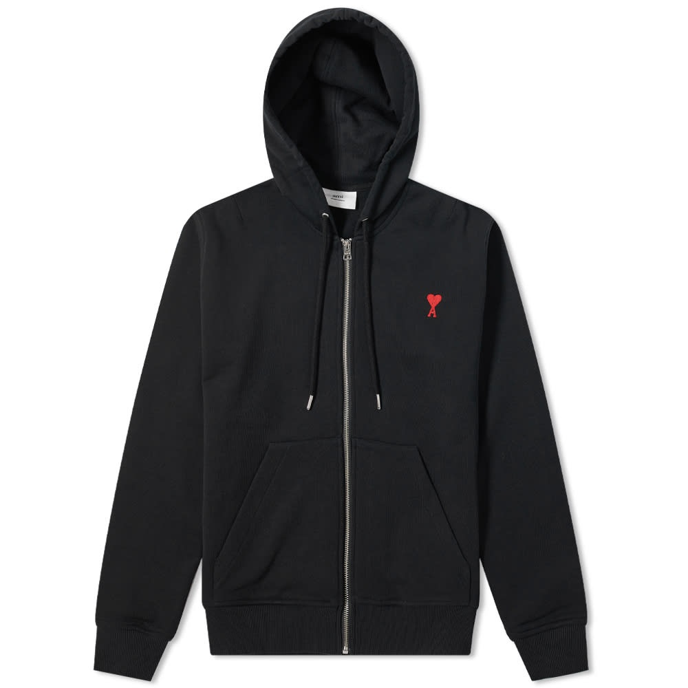 AMI A Heart Zip Through Hoody - 1